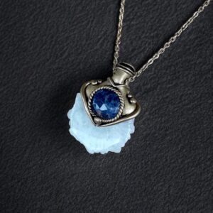 Colier Cuarț solar & Safir